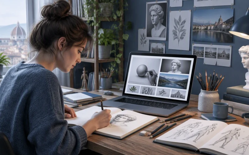 learn drawing with free reference tools