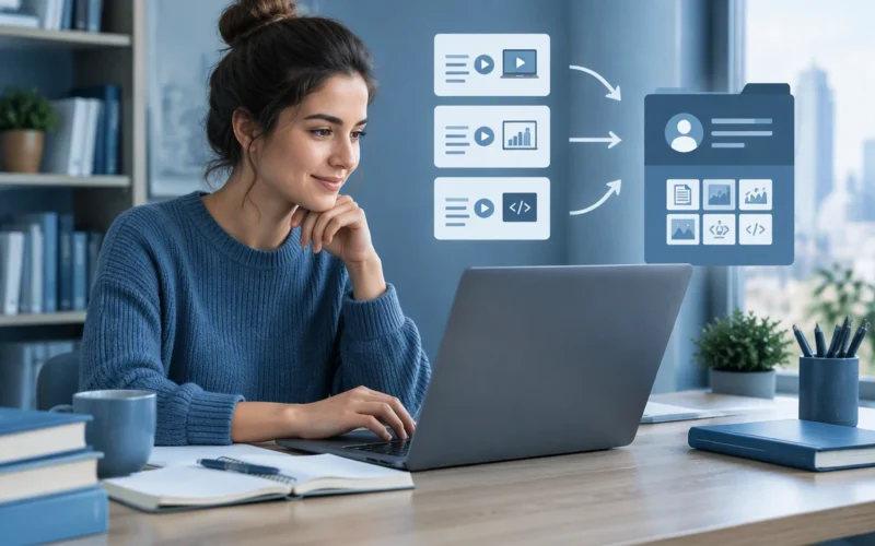 turn free courses into a job portfolio
